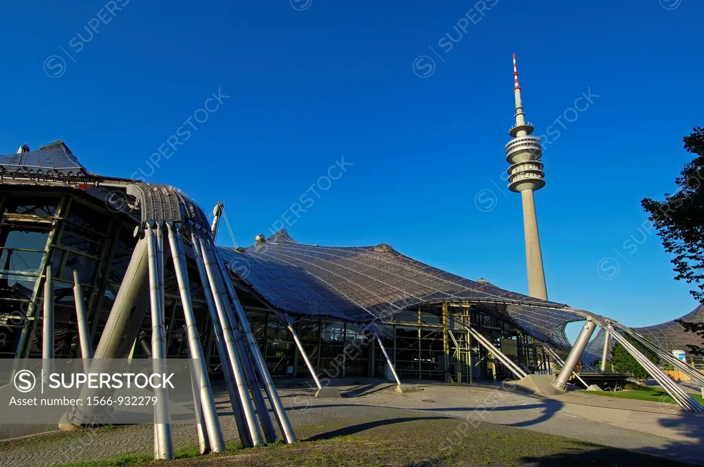 Munich, Olympiapark, Olympia Park, Olympic Park, Bavaria, Germany, Europe.