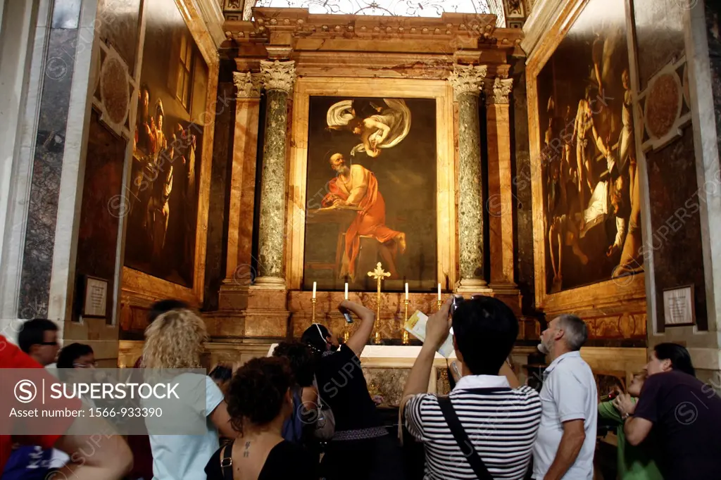Caravaggio´s paintings at San Luigi dei Francesi church rome