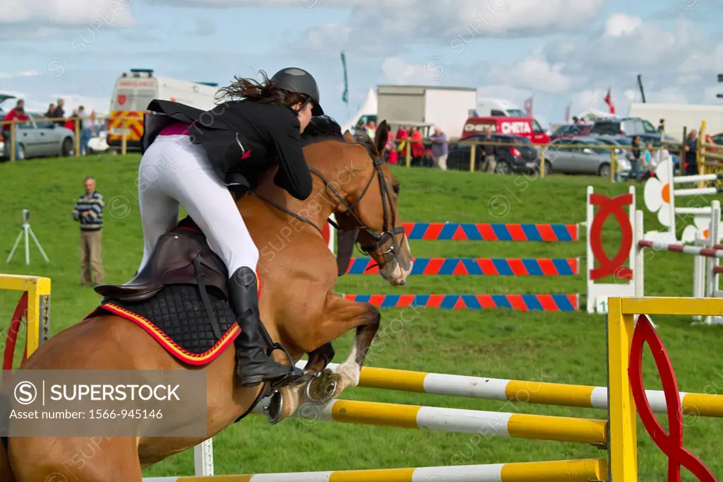 Eventing at the 2011 Tullamore Agricultural Show, County Offaly, Ireland.