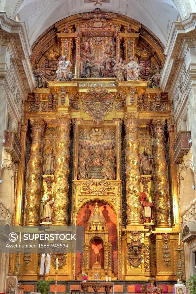 Baroque church interior, Salamanca, Castile and Leon, Spain