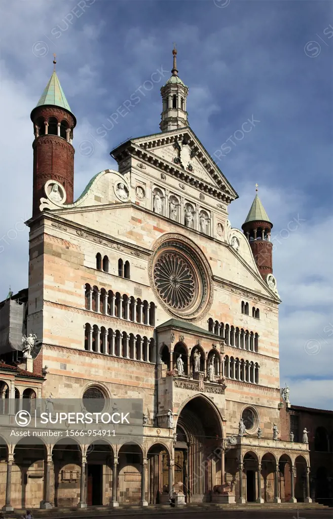 Italy, Lombardy, Cremona, Duomo, cathedral,