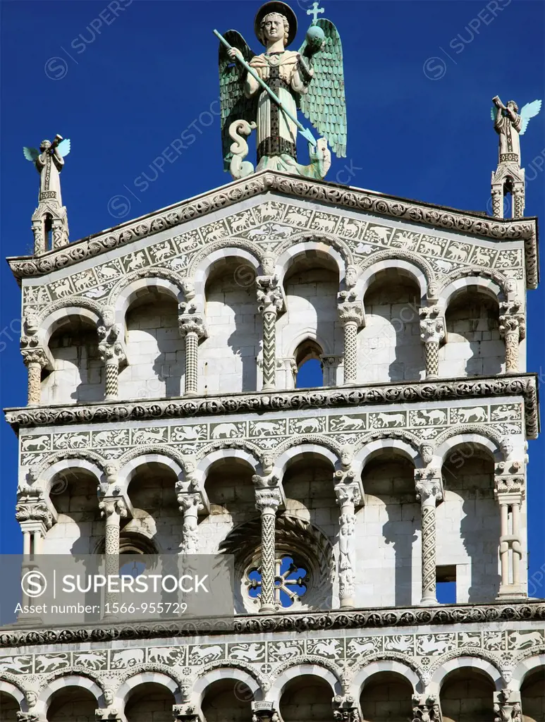 Italy, Tuscany, Lucca, San Michele in Foro church,