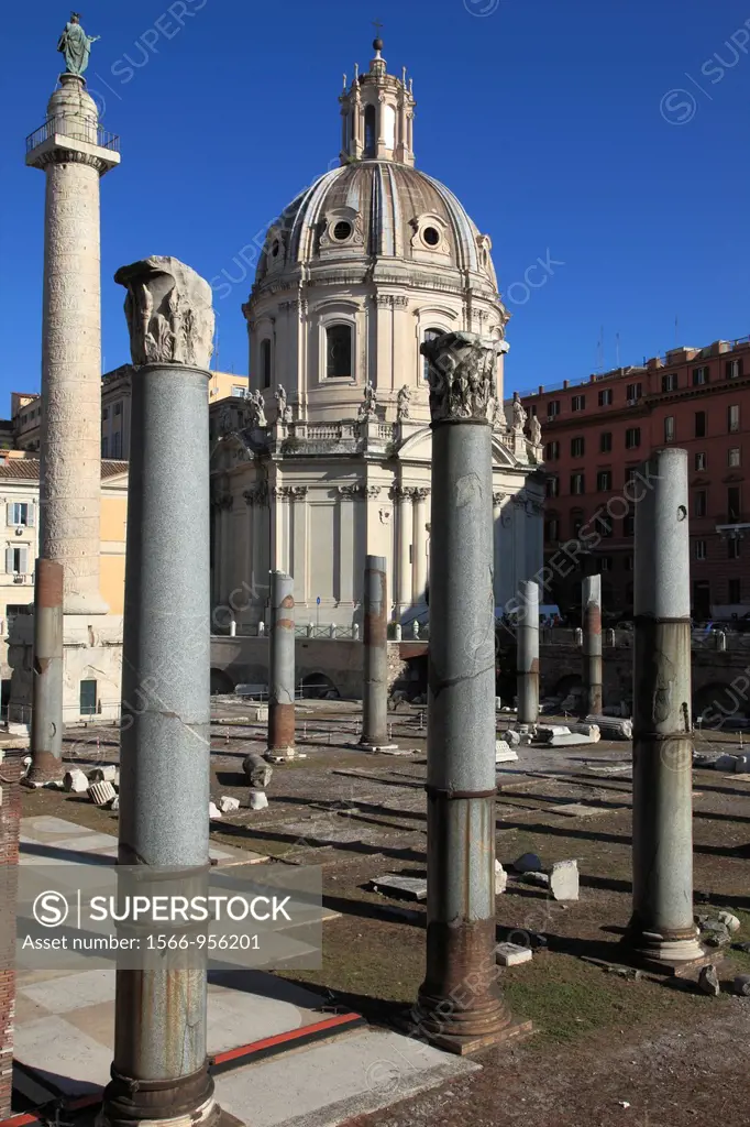 Italy, Lazio, Rome, Imperial Forums, Trajan´s Forum,