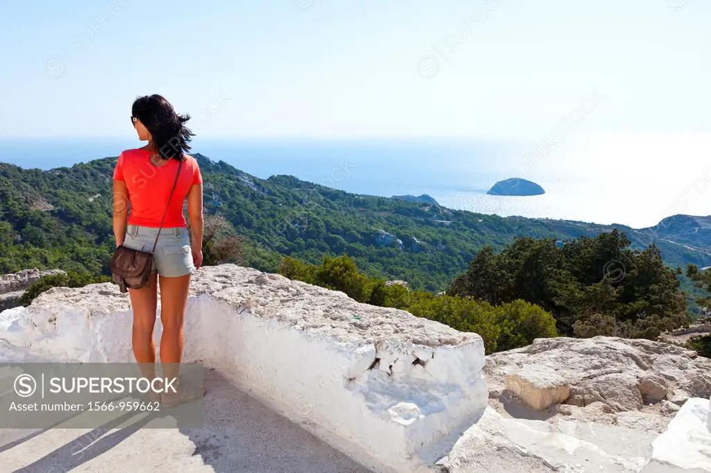 Monolithos Castle, Rhodes, Dodecanese islands, Greece, Europe