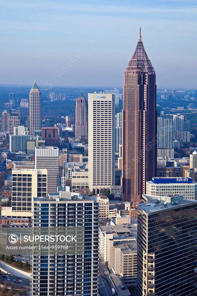 USA, Georgia, Atlanta City , Down Town Skyline