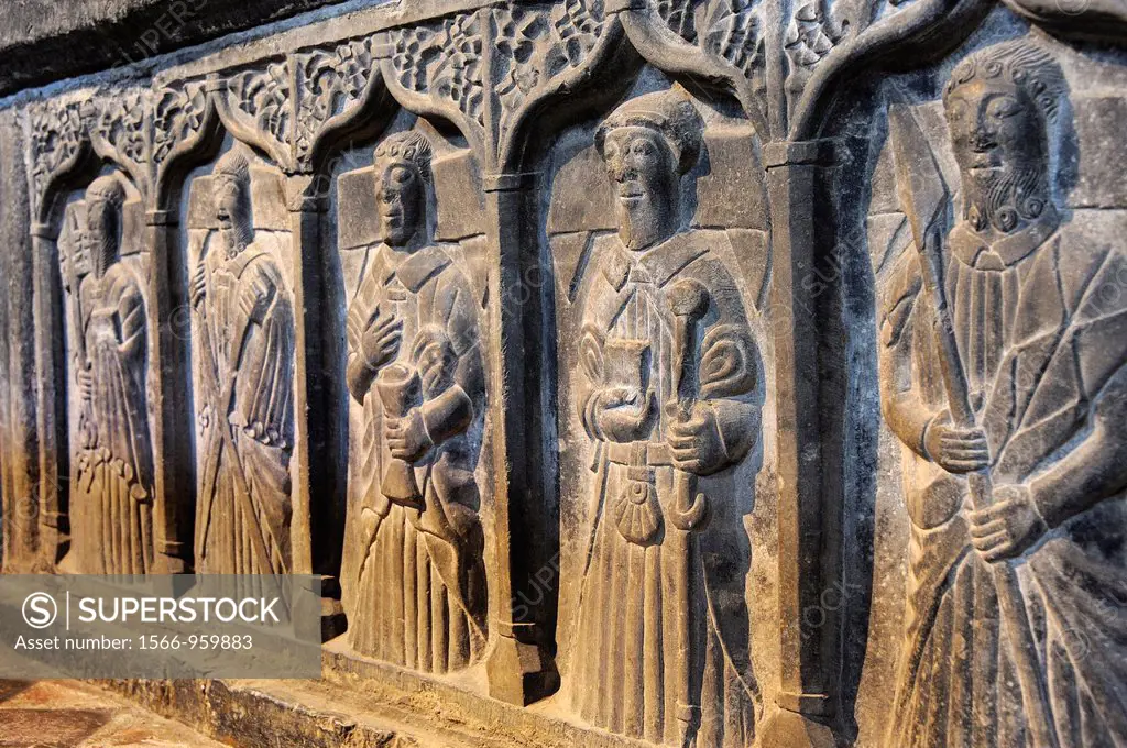 Ireland, Kilkenny, St  Canice´s Cathedral, Mediaeval tomb