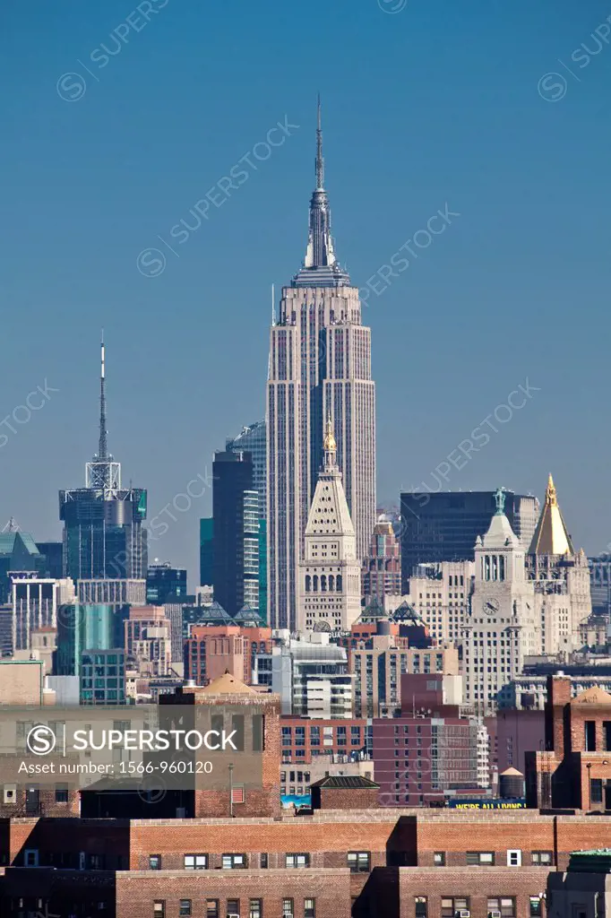 Empire State Building, Midtown Manhattan skyline, New York City, USA