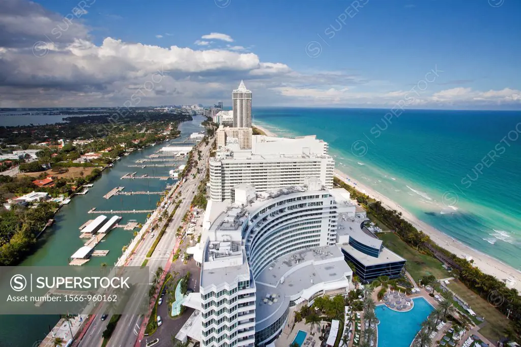 USA , Florida, Miami City , Miami Beach, aerial