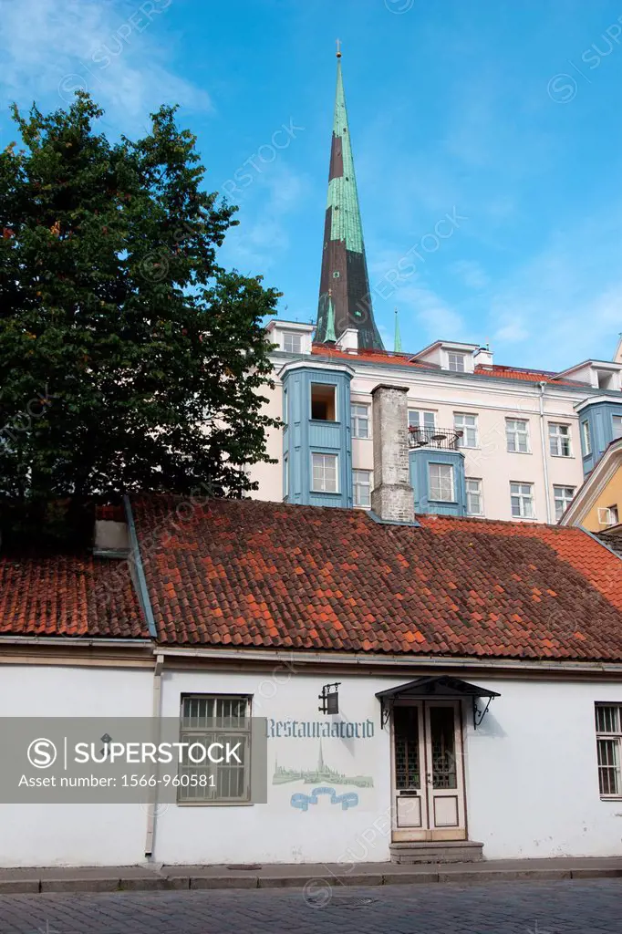 St Olaf´s church belfry, Old Town, Tallinn, Harju, Estonia