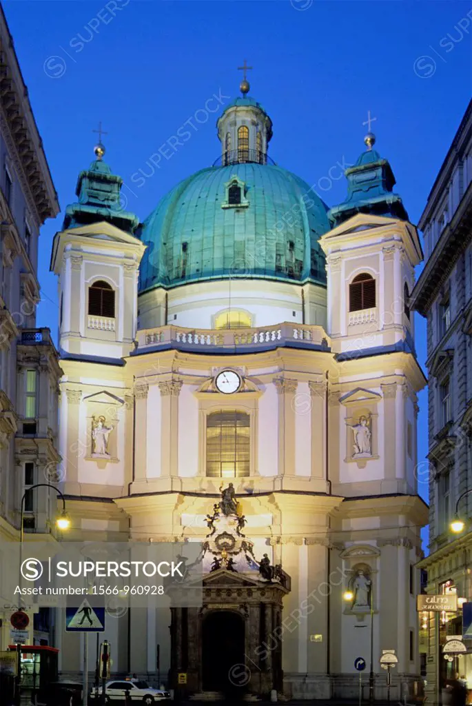 Austria, Vienna, Peterskirche, St Peter´s Church