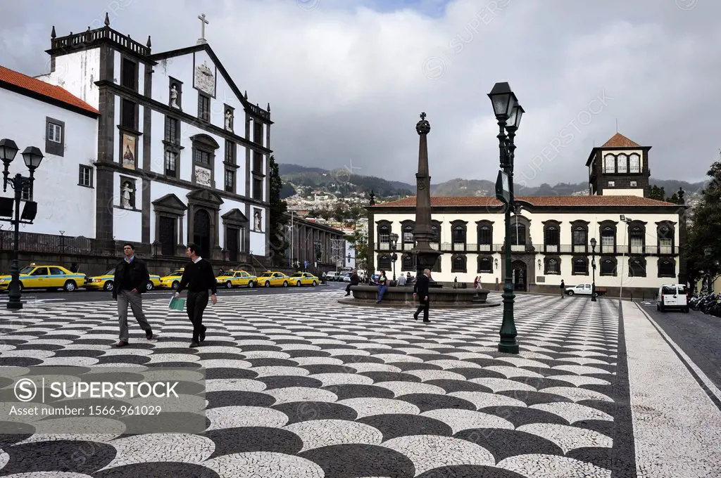 City Hall Square, Funchal, Madeira island, Atlantic Ocean, Portugal