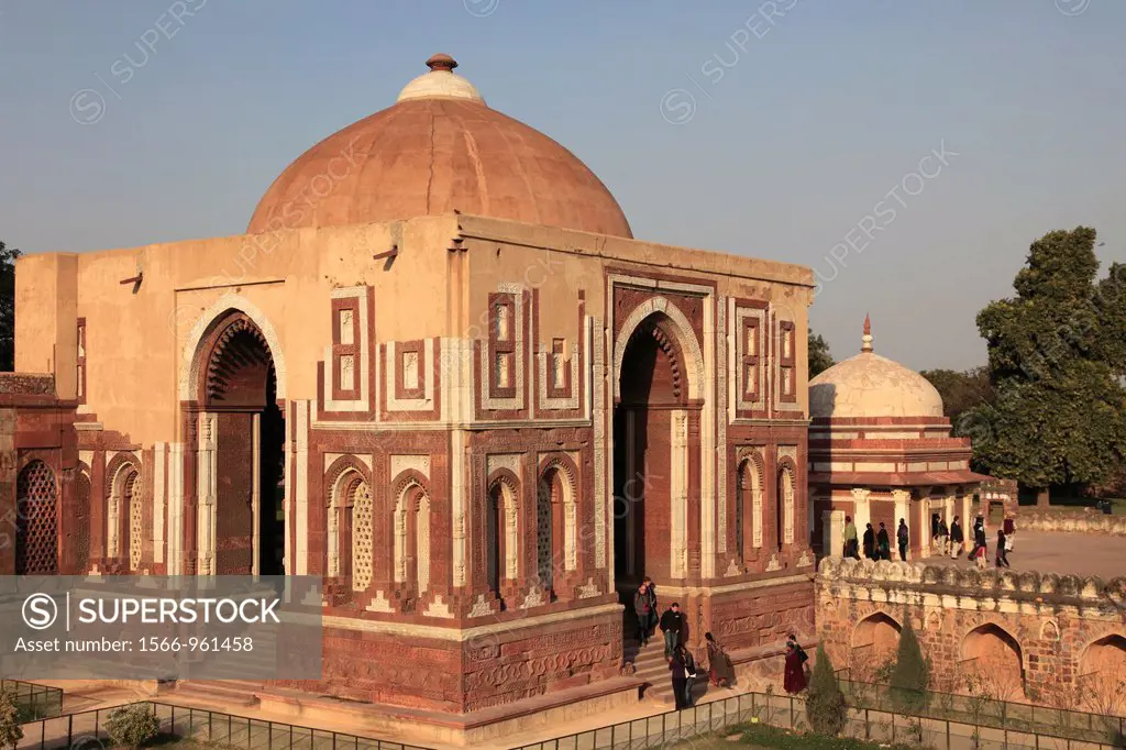 India, Delhi, Alai Darwaza, Tomb of Imam Zamin, Qutb Minar Complex.