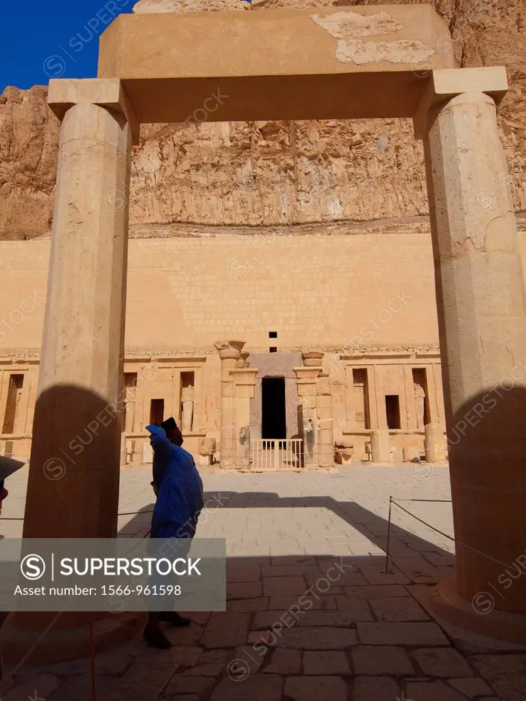 Sanctuary. Hatshepsut Temple. West Bank. Luxor old Thebas. Upper Egypt.