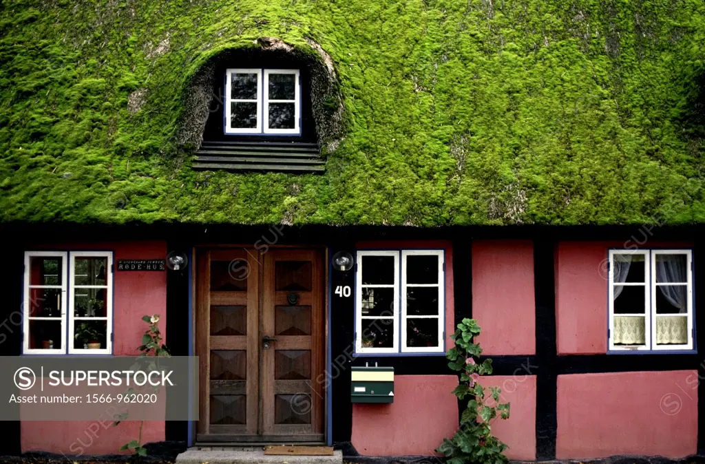 Denmark, Near Lejre, Half-timbered house