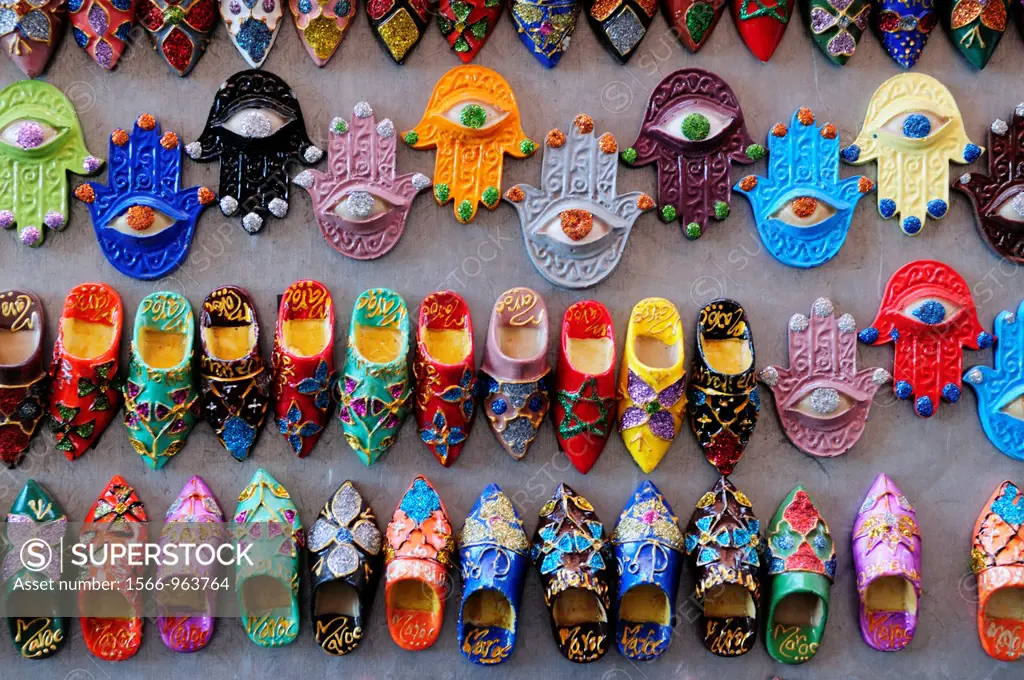 Souvenir Fridge Magnets for sale, Marrakech, Morocco