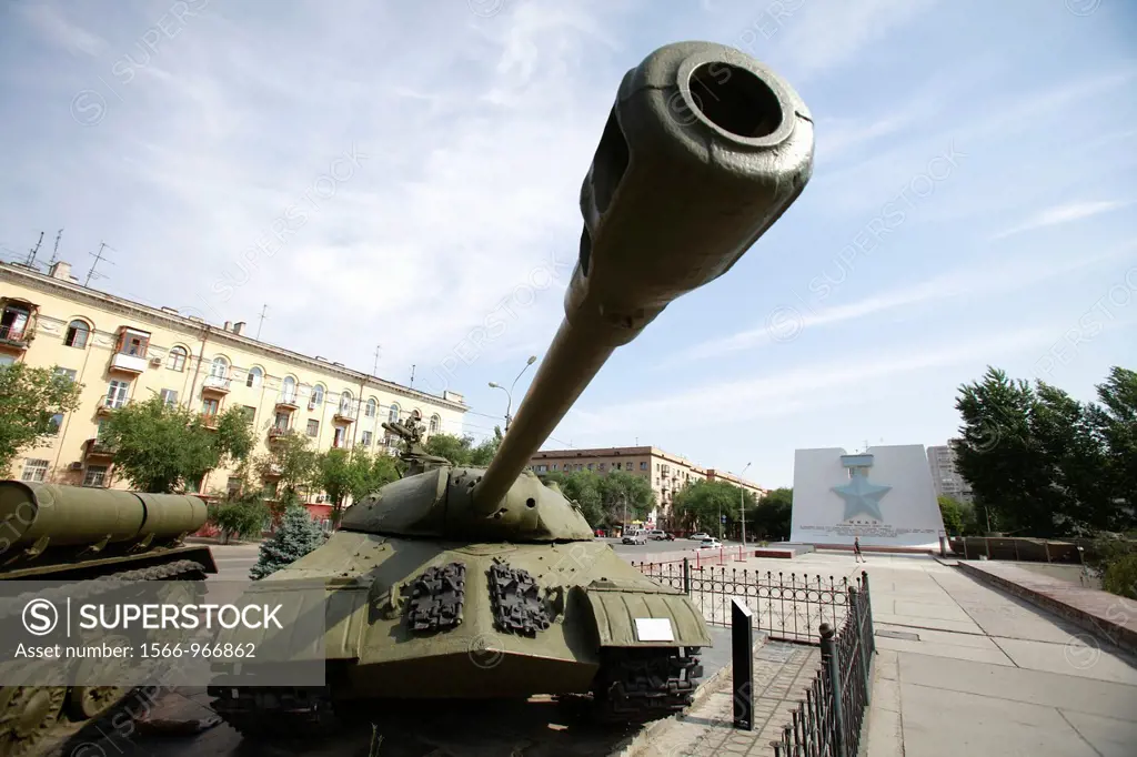 Tank in front the War Museum in Volgograd, Russian Federation