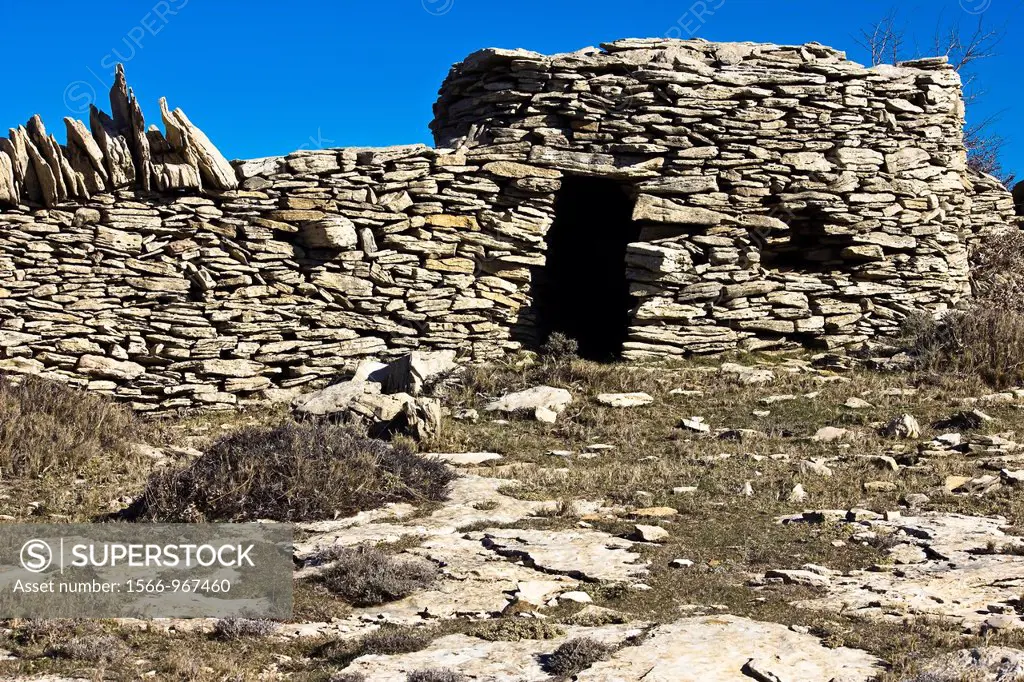 Dry stone hut - Ares - Alto Maestrazgo - Maestrazgo - Castellón Province - Comunidad Valenciana- Spain - Europe