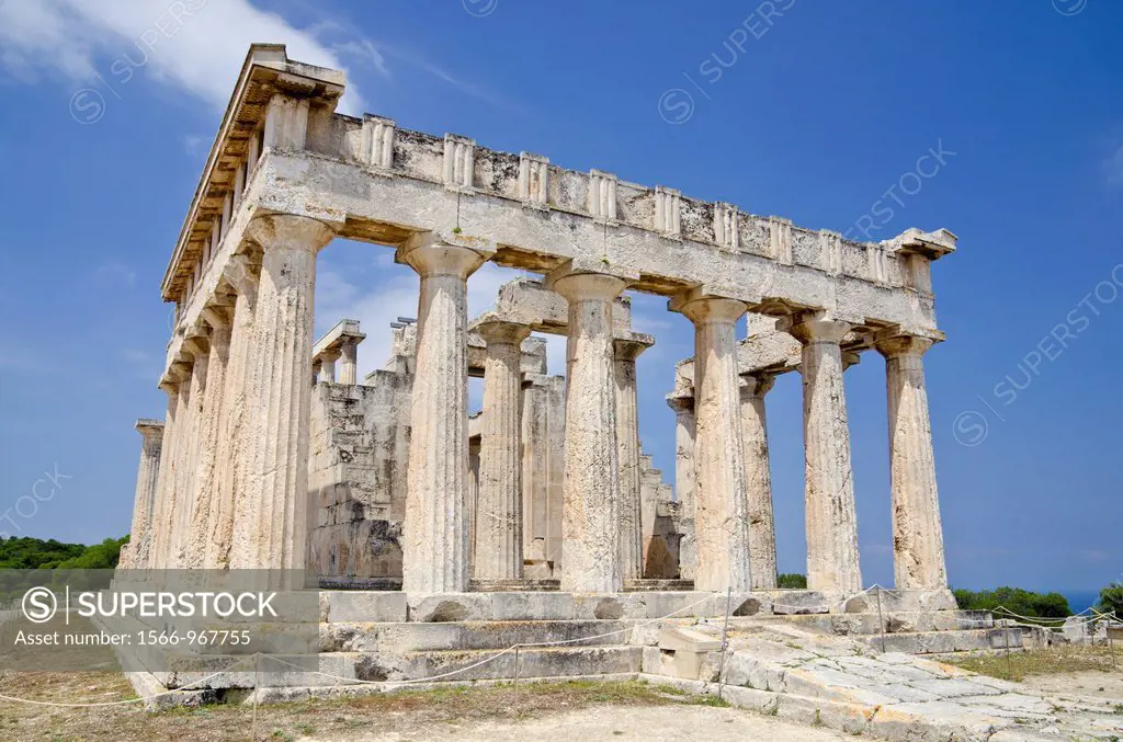 Temple of Aphaia, Aegina Island, Attica, Greece