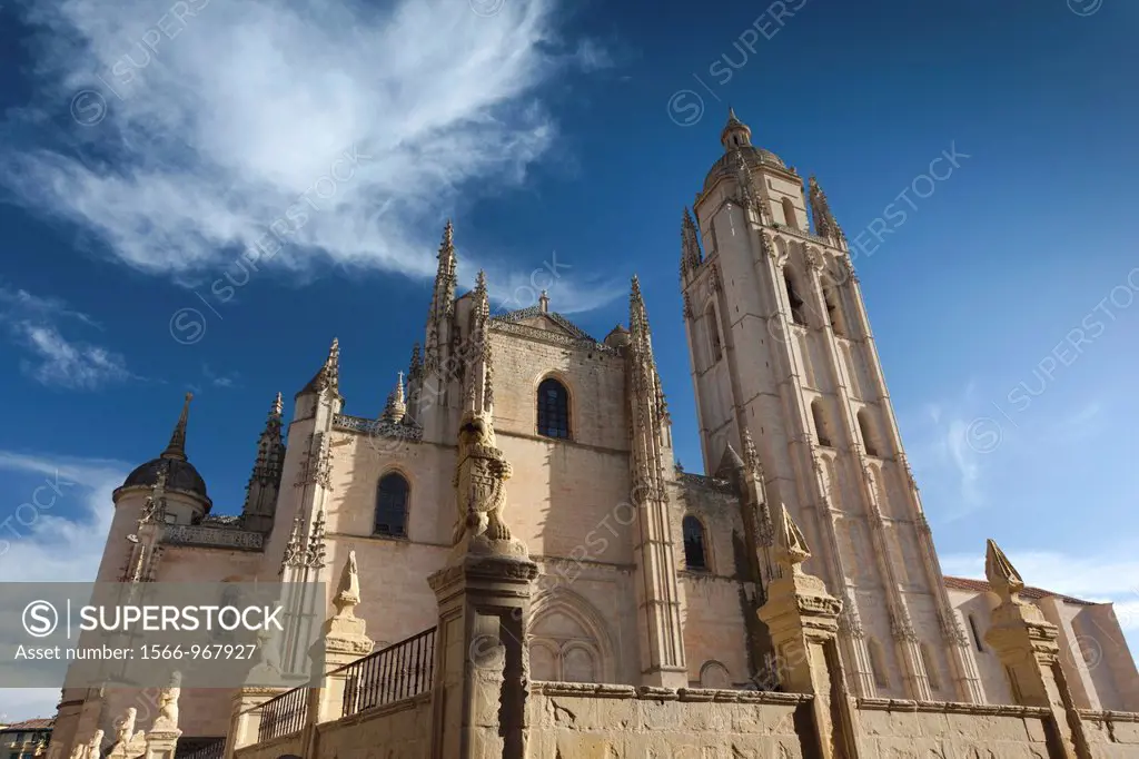Spain, Castilla y Leon Region, Segovia Province, Segovia, Segovia Cathedral