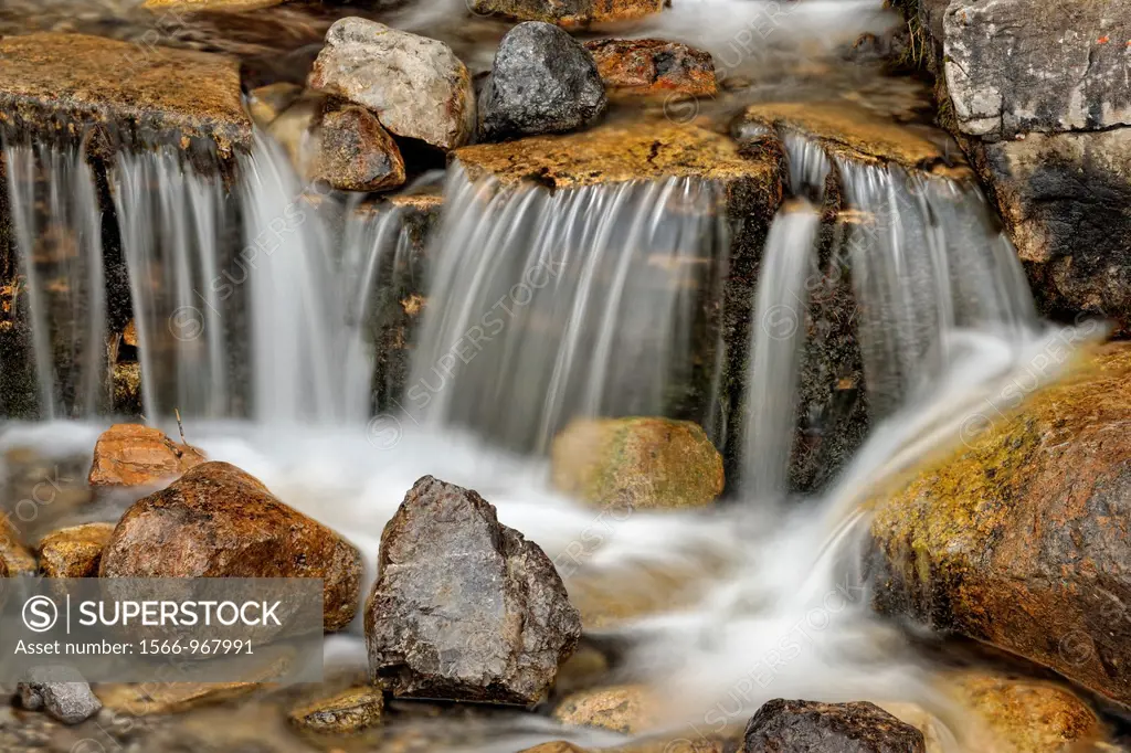 O´Shaughnessy Creek waterfall, Kananaskis country, Alberta, Canada