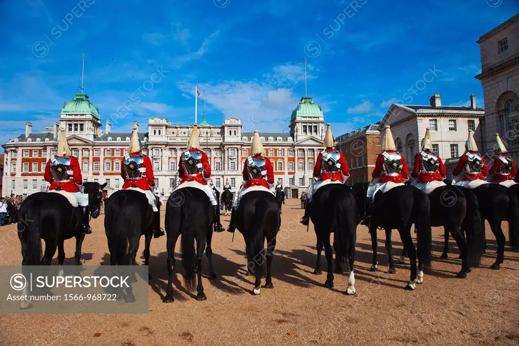 Changing of the guards ceremony, Horse Guard Parade, Whitehall,Westminster, London,England,United Kingdom.