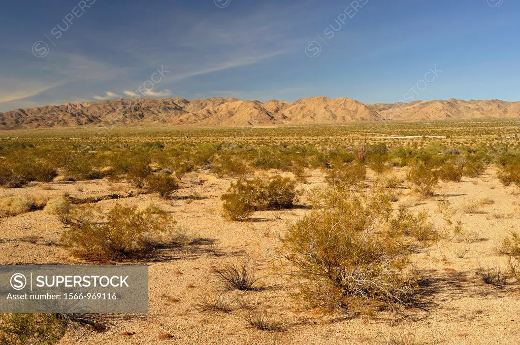 Mojave Desert near Mecca, California