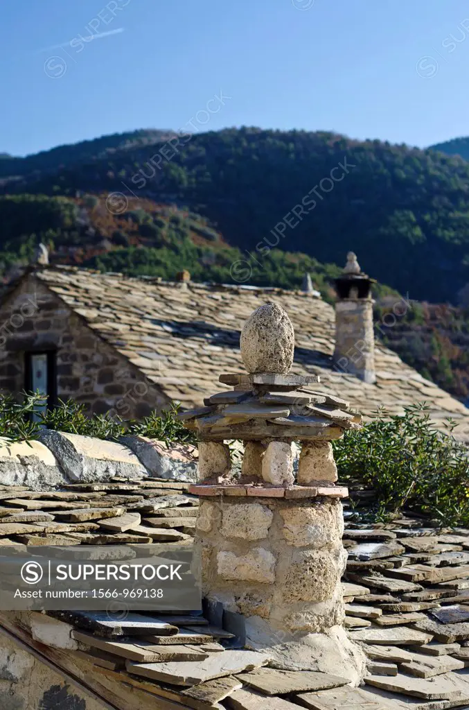 Aragues del Puerto village  Pyrenees winter  Valles occidentales Nature Park, Jacetania, Huesca  Aragon, Spain