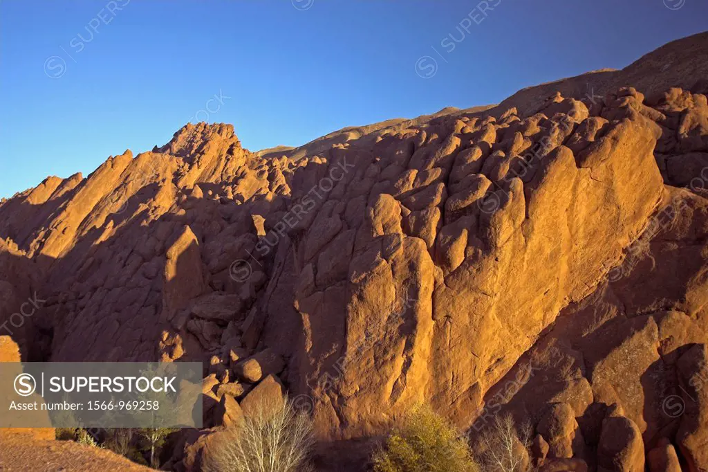 Unusual rock formations Gorges du Dades Morocco