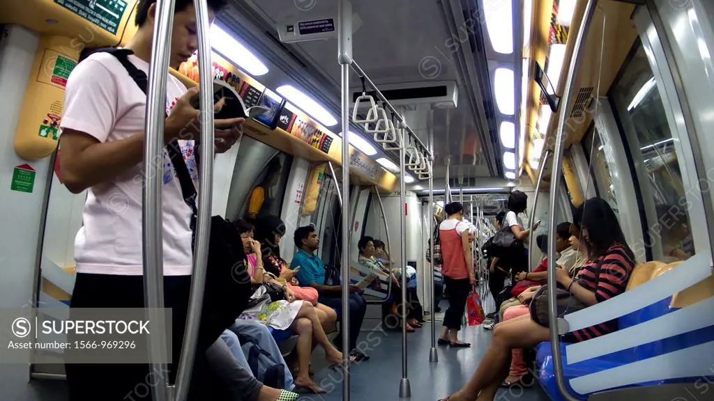 Singapore MRT subway train system