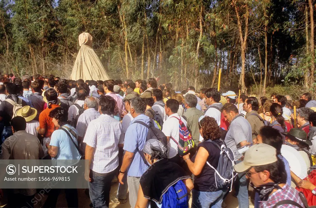 El Rocío Romería pilgrimage,Special procession,once every seven years the virgin of el Rocío travels from El Rocío to Almonte where he spends a few mo...