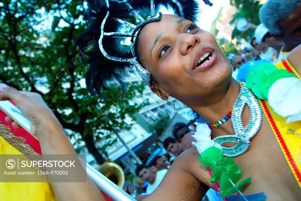 Rio carnival parade Rio de Janeiro Brazil