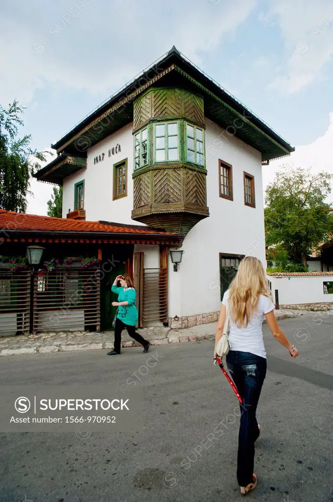 Spite House built in the Ottoman residential style Bosnia- Herzegovina  Balkans Europe