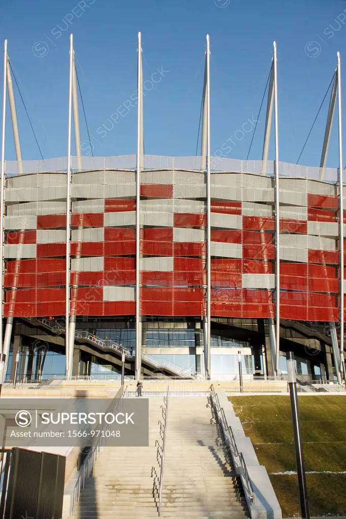 National Stadium built for 2012 UEFA European Football Championship in Warsaw, Poland