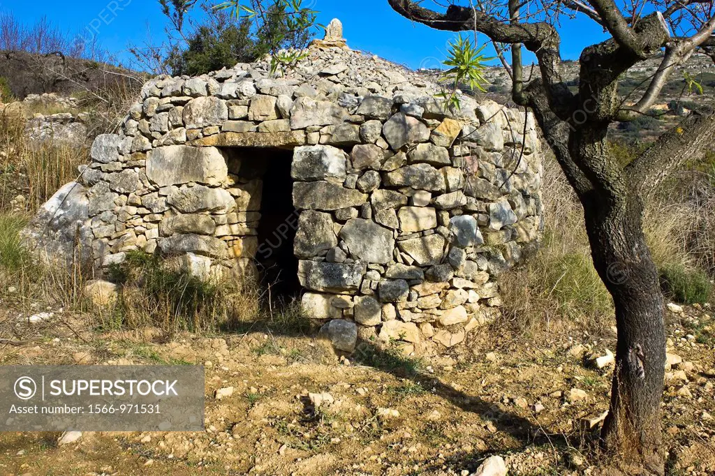 Dry stone constructions - Castellón province - Comunidad Valenciana - Spain - Europe