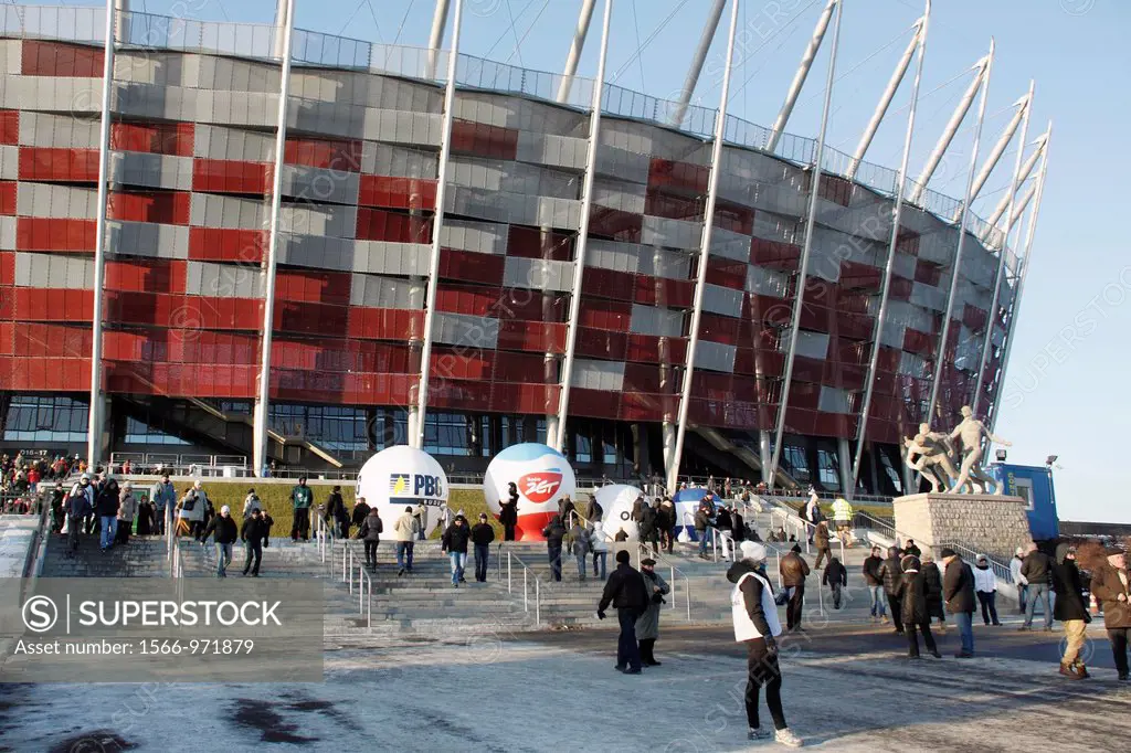 National Stadium built for 2012 UEFA European Football Championship in Warsaw, Poland
