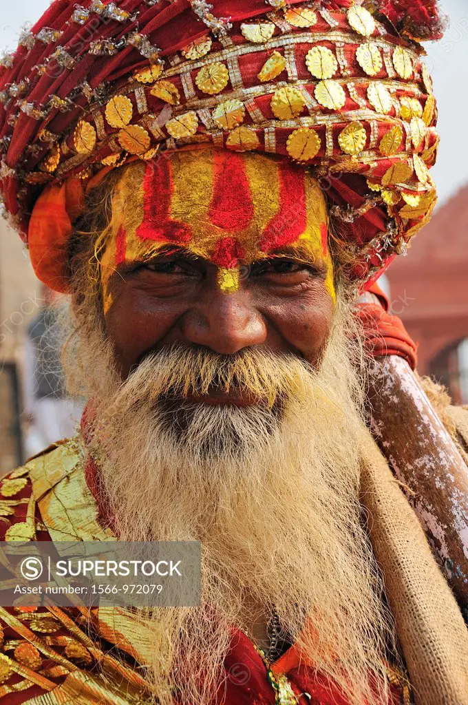 Sadhu by the Holy Ganges River
