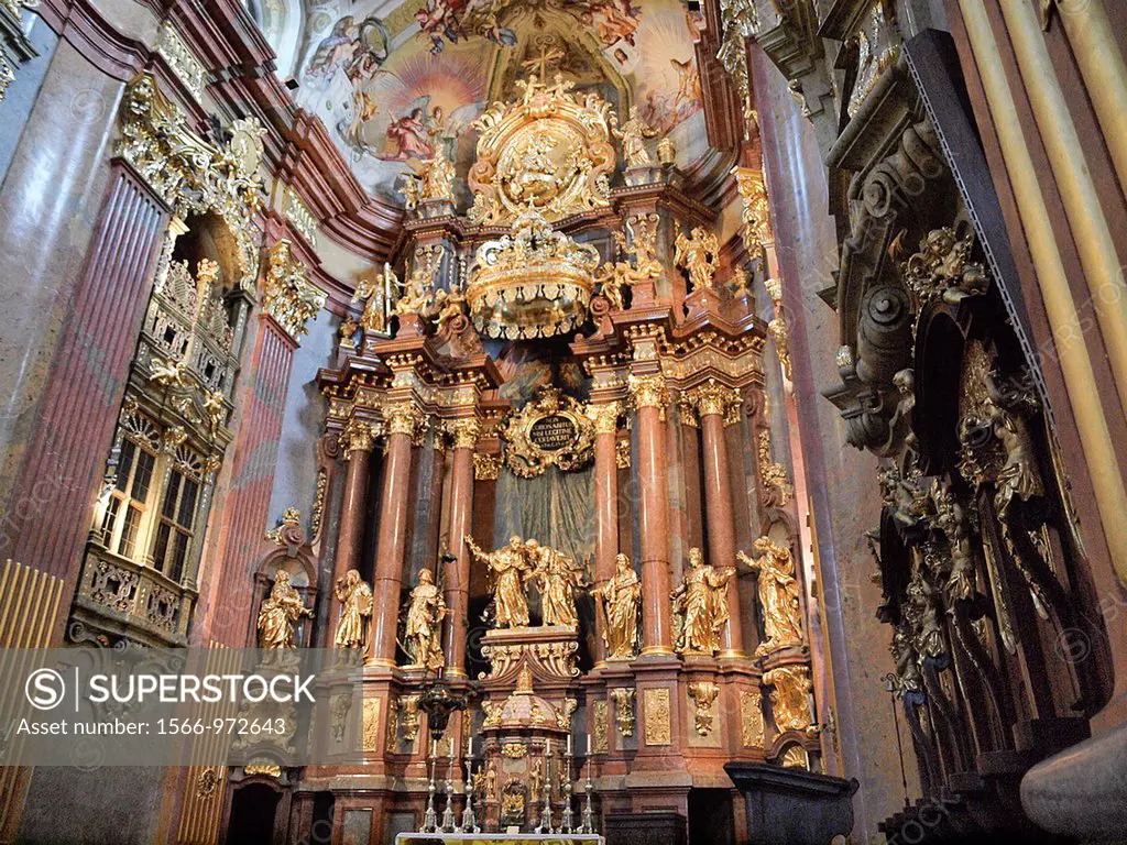 Chapel interior  Melk Abbey, Austria