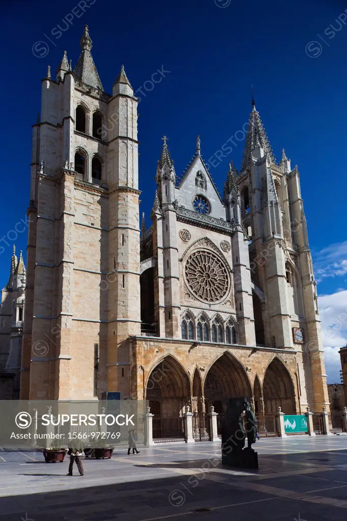 Spain, Castilla y Leon Region, Leon Province, Leon, Catedral de Leon, cathedral