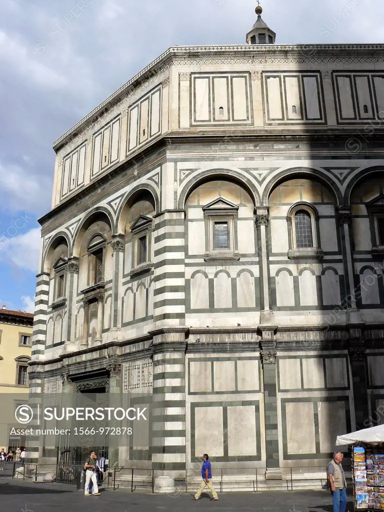 Florence Italy  Baptistery in the historic center of Florence