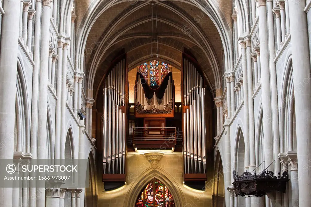 organ, cathedral, lausanne, switzerland, europe