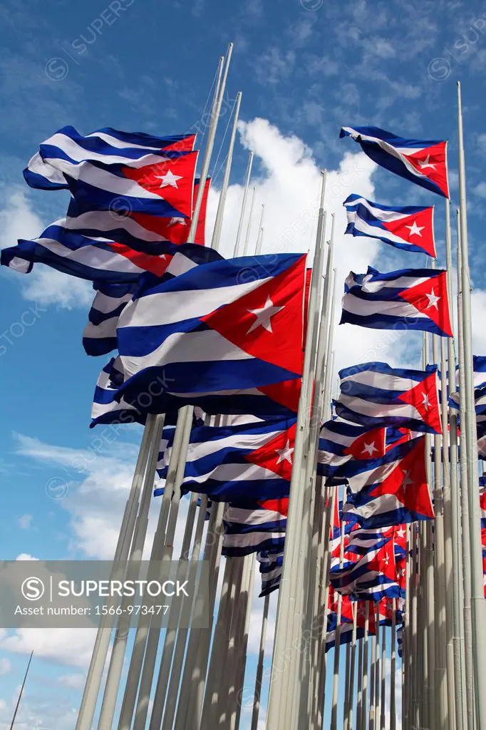 Touring Flags, Vedado, Havana, Cuba