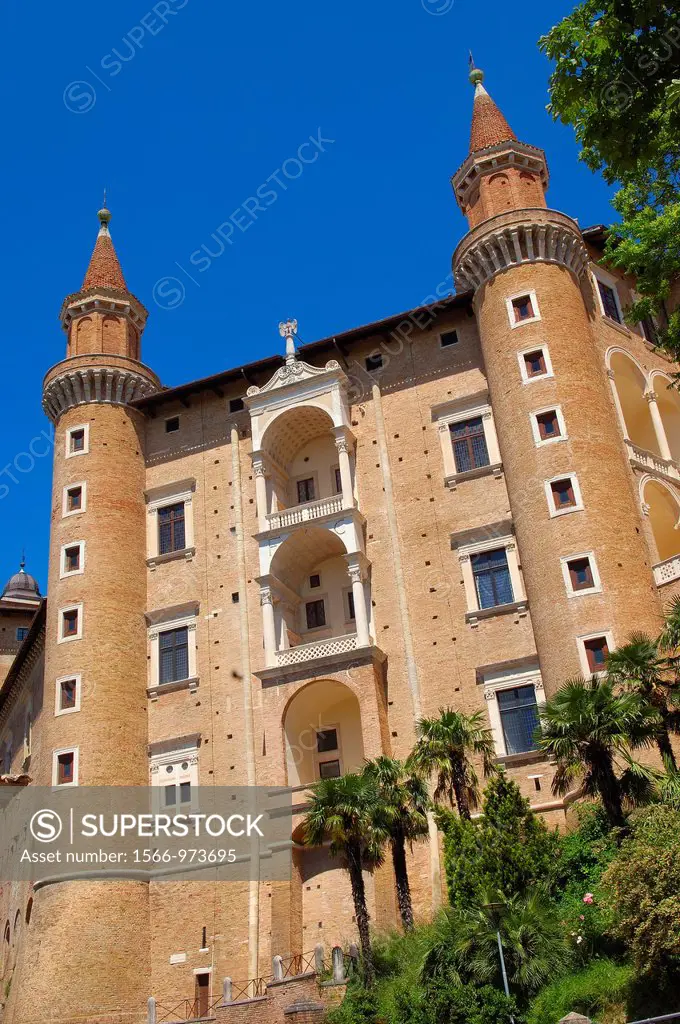 Ducal Palace, Urbino, Marche, Italy, Europe  UNESCO World Heritage site