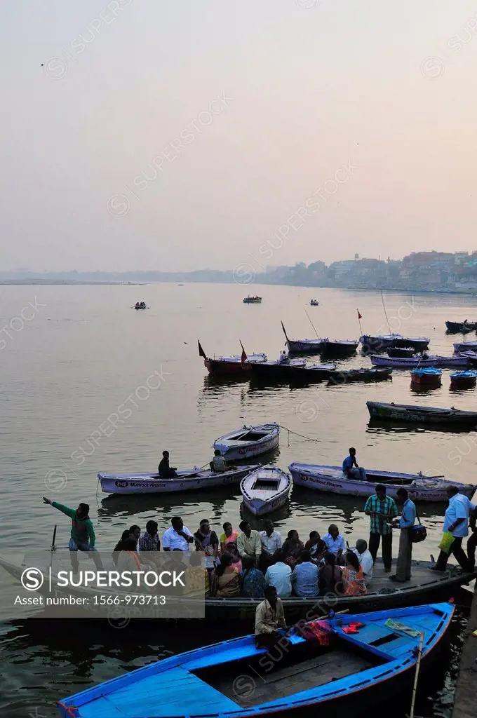View of the Ganges river in the morning