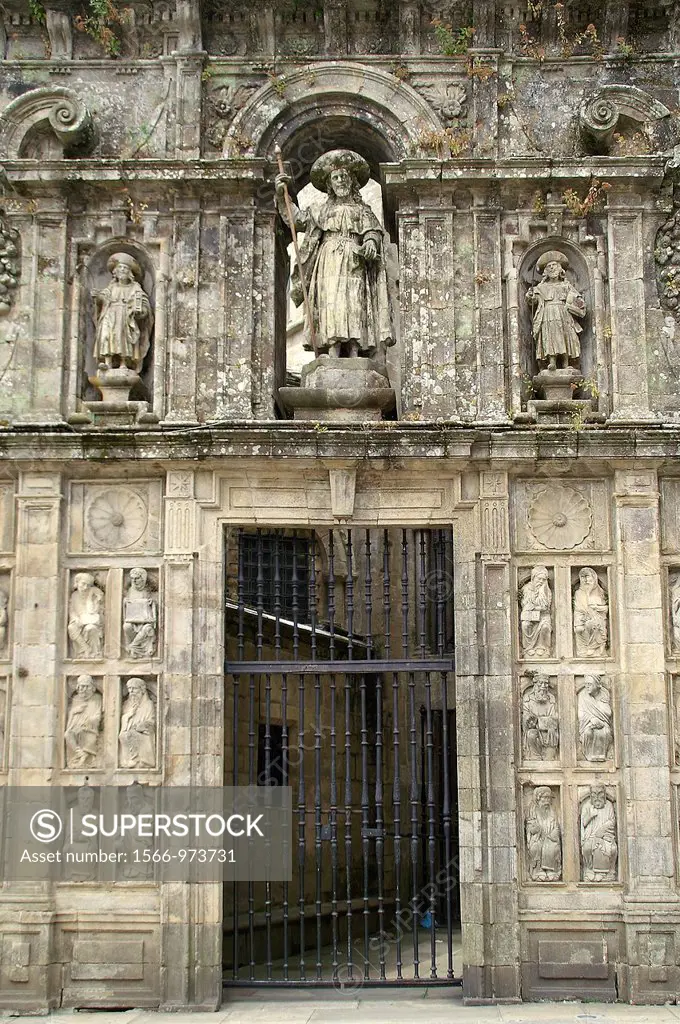 Santiago de Compostela Spain  Door of Forgiveness in the Cathedral of Santiago de Compostela