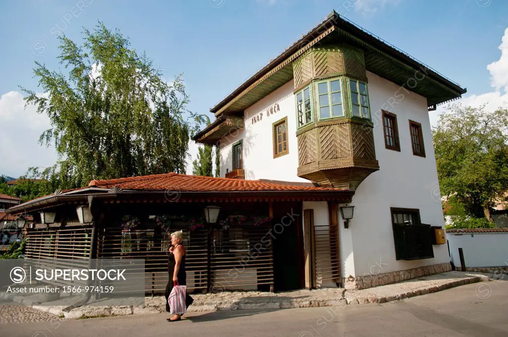 Spite House built in the Ottoman residential style Bosnia- Herzegovina  Balkans Europe