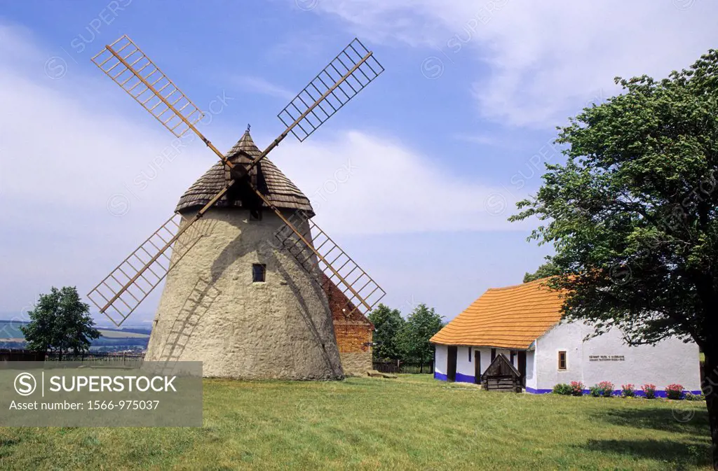 The old windmill in Kuzelov, Czech republic