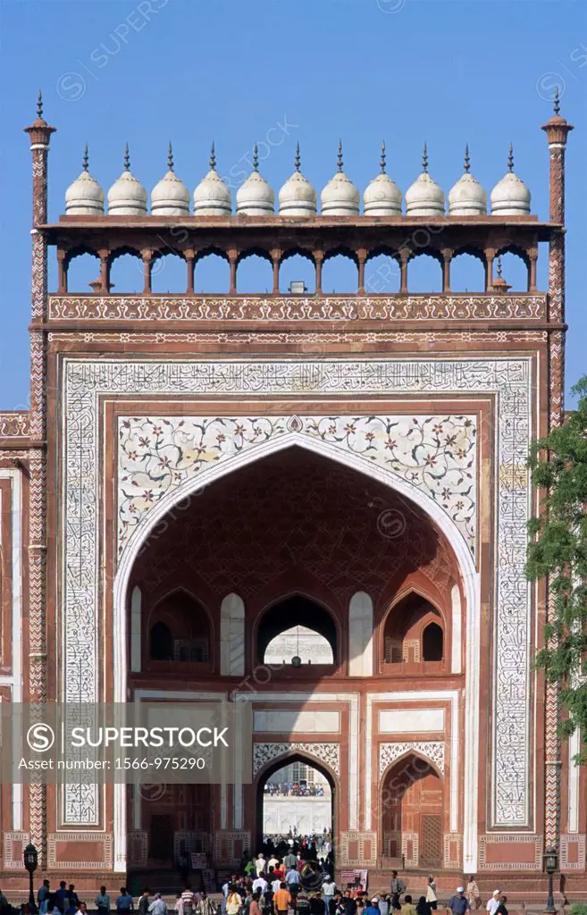 India Agra Taj Mahal entrance gate