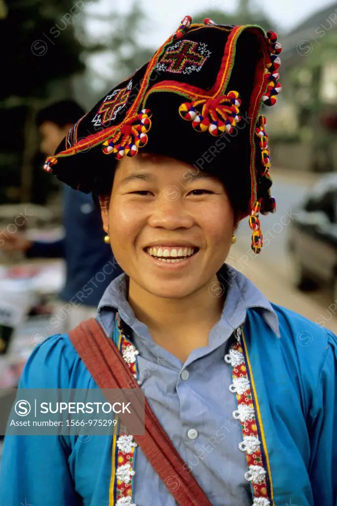 Laos Luang Prabang tribeswoman