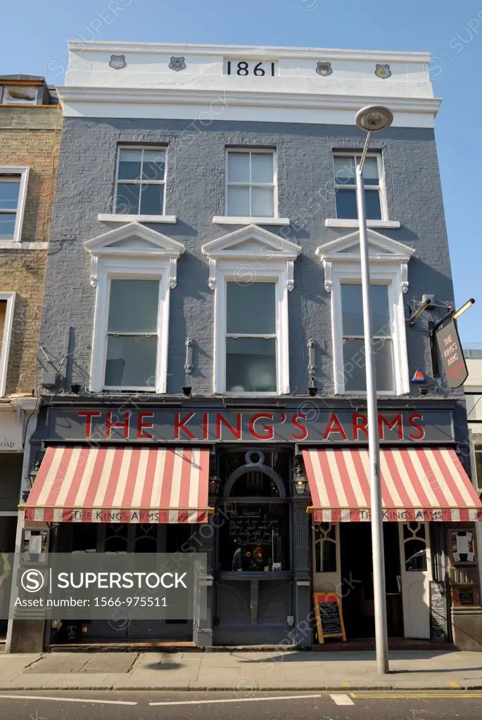 The King´s Arms pub in Fulham Road, Chelsea, London, UK