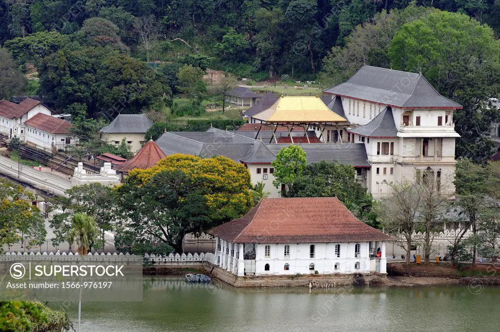 The Temple of the Tooth Relic Sri Dalada Maligawa, one of the most venerable places for the Buddhist community of Sri Lanka and all around the world  ...